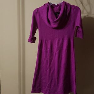 Fuchsia sweater dress